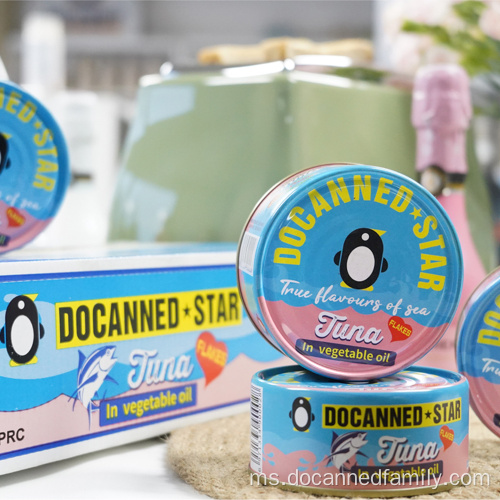 Tuna Cincang Dalam Tin dalam Minyak Sayur